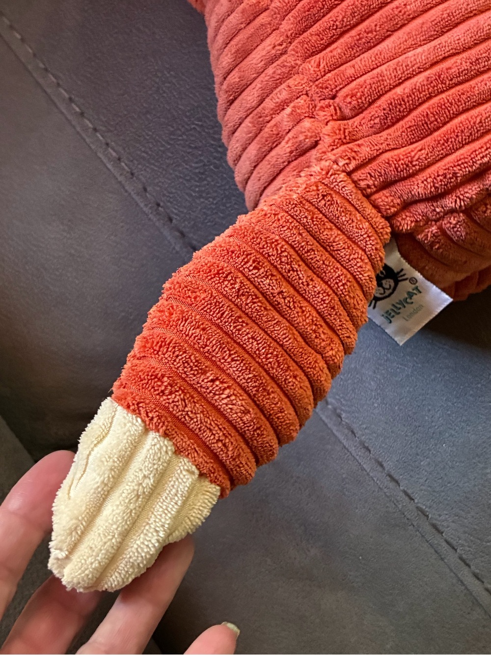 Jellycat 17" Cordy Roy Fox Plush London Corduroy Stuffed Animal Toy Orange - Picture 6 of 13